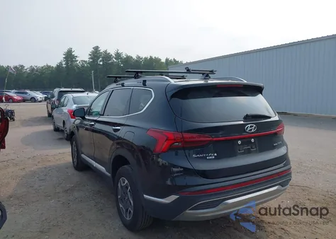 2023 Hyundai Santa Fe Hybrid Blue from USA, damaged, VIN 5NMS2DA14PH014253